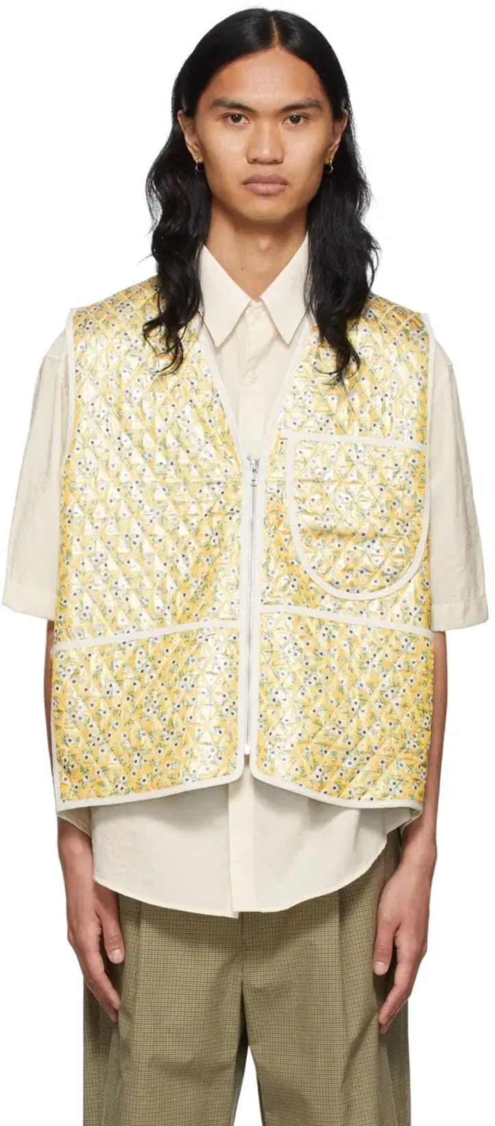 Camiel Fortgens Yellow Cotton vest